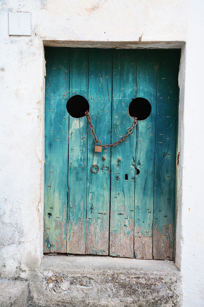 antique, dirty, door